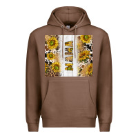 Chestnut western mother's day mama with cowhide and sunflowers tumbler tbs Premium Hoodie - TumblerDesignByShophia