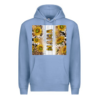 Colony Blue western mother's day mama with cowhide and sunflowers tumbler tbs Premium Hoodie - TumblerDesignByShophia