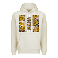 Oatmeal Heather western mother's day mama with cowhide and sunflowers tumbler tbs Premium Hoodie - TumblerDesignByShophia