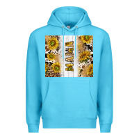 Ocean Blue western mother's day mama with cowhide and sunflowers tumbler tbs Premium Hoodie - TumblerDesignByShophia