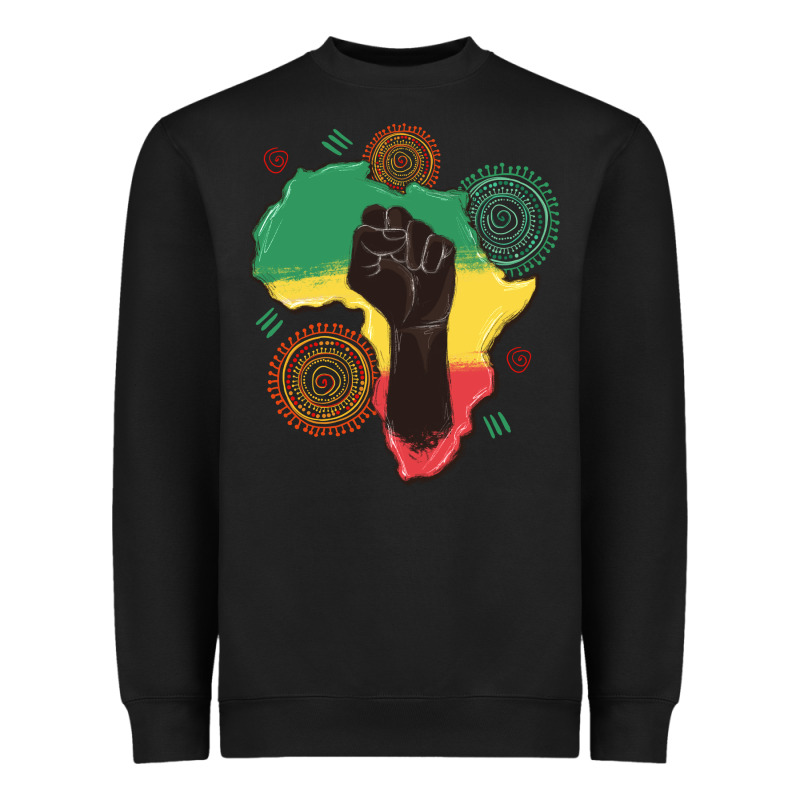 Africa Map Heavyweight Sweatshirt by MaliasSmallBusiness | Teevron