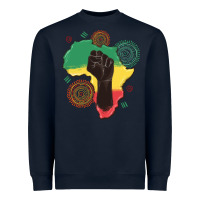 Navy africa map Heavyweight Sweatshirt - MaliasSmallBusiness