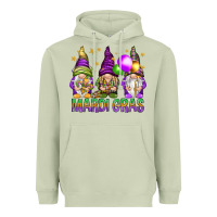 Matcha Mardi Gras crew with gnomes Heavyweight Hoodie - NancyCooperArtShop