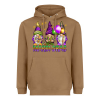 Toasted Coconut Mardi Gras crew with gnomes Heavyweight Hoodie - NancyCooperArtShop
