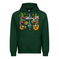 Forest Green western free bird Urban Hoodie - OliviaCreatesArt