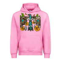 Fuchsia Pink western free bird Urban Hoodie - OliviaCreatesArt