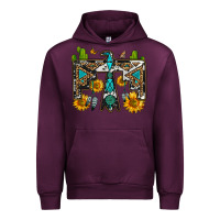 Mauve Wine western free bird Urban Hoodie - OliviaCreatesArt