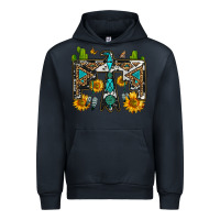 Navy western free bird Urban Hoodie - OliviaCreatesArt