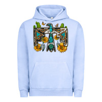 Pigment Grape Ice western free bird Urban Hoodie - OliviaCreatesArt