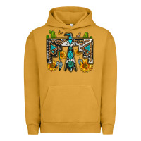 Pigment Peanut Butter western free bird Urban Hoodie - OliviaCreatesArt