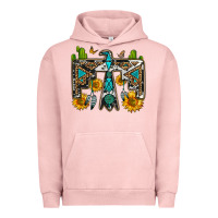 Pigment Salmon western free bird Urban Hoodie - OliviaCreatesArt