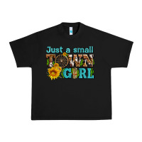 Black just a small town girl with sunflowers and money Urban Heavy Tee - AdoDesignShop