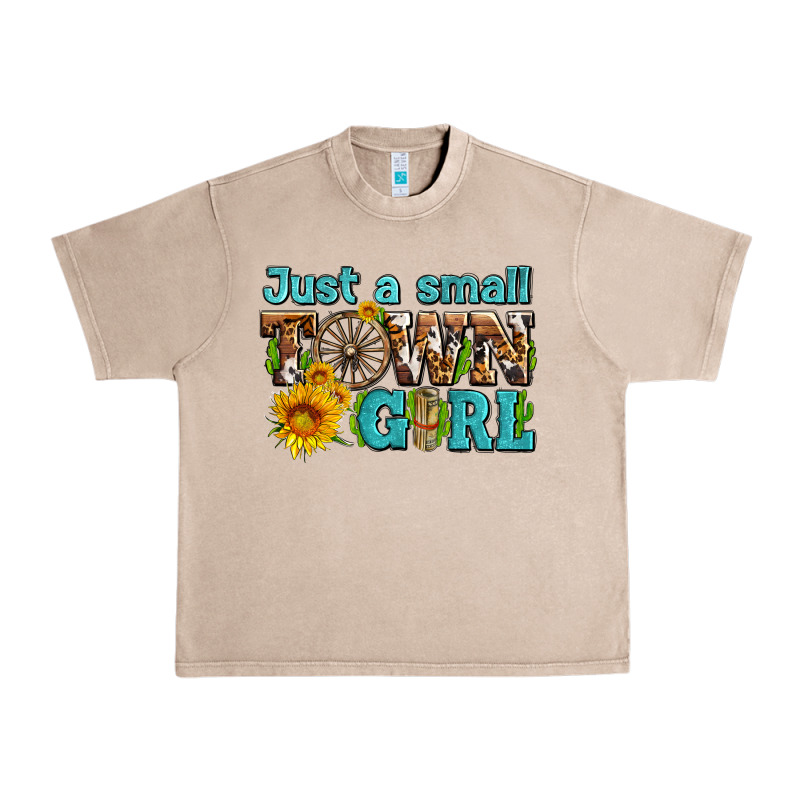 Just A Small Town Girl With Sunflowers And Money Urban Heavy Tee by AdoDesignShop | Teevron