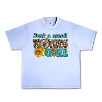Grape Ice just a small town girl with sunflowers and money Urban Heavy Tee - AdoDesignShop