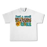 Lunar Rock just a small town girl with sunflowers and money Urban Heavy Tee - AdoDesignShop