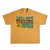 Peanut Butter just a small town girl with sunflowers and money Urban Heavy Tee - AdoDesignShop