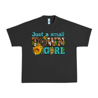 Pigment Black just a small town girl with sunflowers and money Urban Heavy Tee - AdoDesignShop