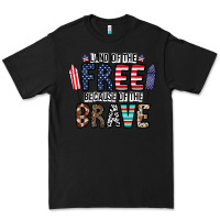 Black land of the beacause of the brave Premium Tee - CowhideDigitalArt