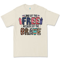 Bone land of the beacause of the brave Premium Tee - CowhideDigitalArt