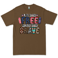 Cacao land of the beacause of the brave Premium Tee - CowhideDigitalArt