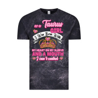 Cloud Black as a taurus girl zodiac girls Vintage Tee - Jasminsmagicworld