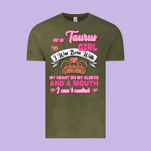As A Taurus Girl Zodiac Girls Vintage Tee Designed By Jasminsmagicworld