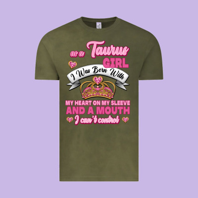 As A Taurus Girl Zodiac Girls Vintage Tee Designed By Jasminsmagicworld