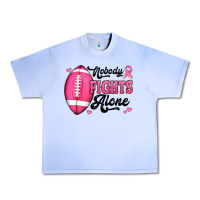 Grape Ice nobody fights alone pink football breast cancer awareness Urban Heavy Tee - Jasminsmagicworld