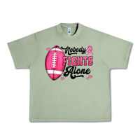 Oil Green nobody fights alone pink football breast cancer awareness Urban Heavy Tee - Jasminsmagicworld