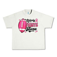 Pistachio nobody fights alone pink football breast cancer awareness Urban Heavy Tee - Jasminsmagicworld