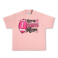 Salmon nobody fights alone pink football breast cancer awareness Urban Heavy Tee - Jasminsmagicworld