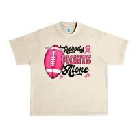 Sandshell nobody fights alone pink football breast cancer awareness Urban Heavy Tee - Jasminsmagicworld