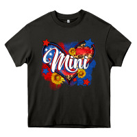 Asphalt American mini heart Heavy Core Tee - Neo Western