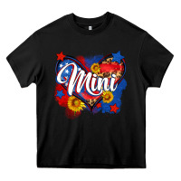 Black American mini heart Heavy Core Tee - Neo Western