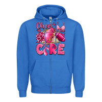 True Royal cheer for the cure breast cancer Zipper Hoodie - LillyAllenDesigns