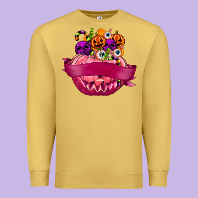 Personalized Girl Halloween Candy Premium Sweatshirt Designed By Texasbilliewilder
