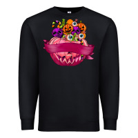 Black Personalized Girl Halloween Candy Premium Sweatshirt - texasbilliewilder
