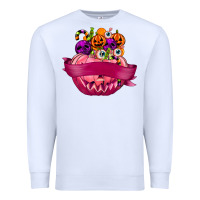White Personalized Girl Halloween Candy Premium Sweatshirt - texasbilliewilder