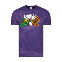 Cloud Purple ireland flag Vintage Tee - NancyCooperArtShop
