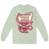 Matcha cupids howdy lodge find your cowboy open Long Sleeve Tee - MaliasSmallBusiness