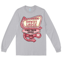 Moon Dust cupids howdy lodge find your cowboy open Long Sleeve Tee - MaliasSmallBusiness