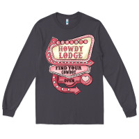 Smoke cupids howdy lodge find your cowboy open Long Sleeve Tee - MaliasSmallBusiness