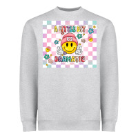 Heather Grey a little bit dramatic retro Heavyweight Sweatshirt - MaliasSmallBusiness