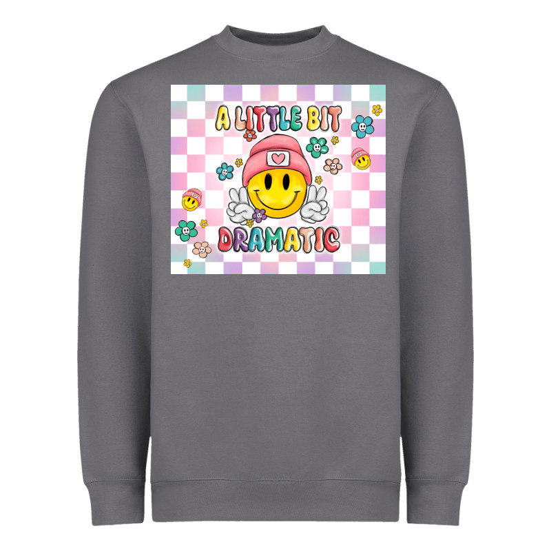A Little Bit Dramatic Retro Heavyweight Sweatshirt by MaliasSmallBusiness | Teevron