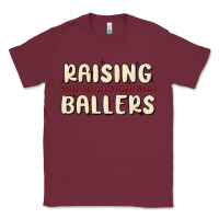 Burgundy raising ballers Classic Tee - MaliasSmallBusiness