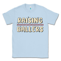 Dusty Blue raising ballers Classic Tee - MaliasSmallBusiness