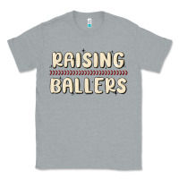 Heather Grey raising ballers Classic Tee - MaliasSmallBusiness