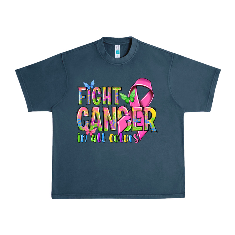 Fight Cancer In All Colors Urban Heavy Tee by NancyCooperArtShop | Teevron