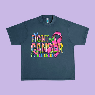 Fight Cancer In All Colors Urban Heavy Tee Designed By Nancycooperartshop