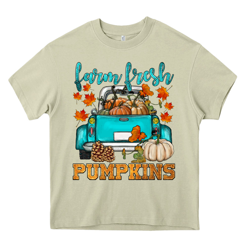 Farm Fresh Pumpkins Heavy Core Tee by HRA Design Shop | Teevron